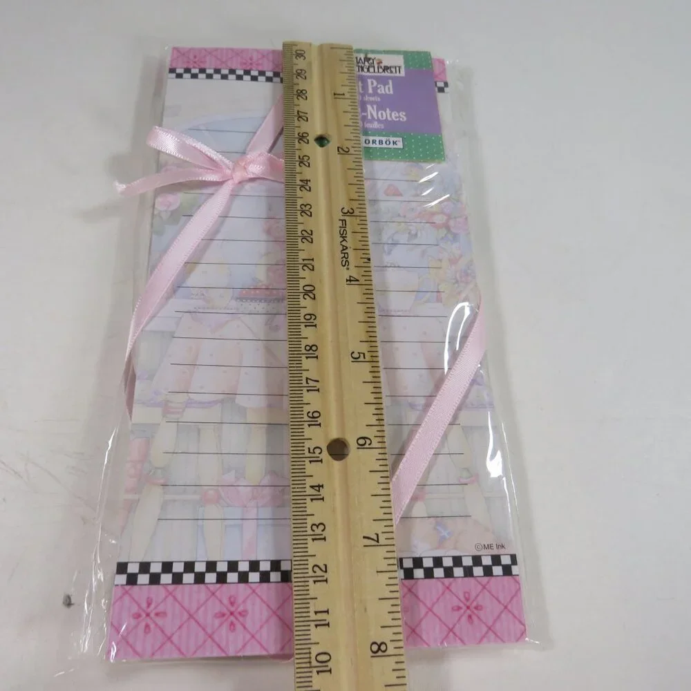 Mary Engelbreit Tea Party Note Pad with Magnet & Ergonomic Ink Pen Studio 18